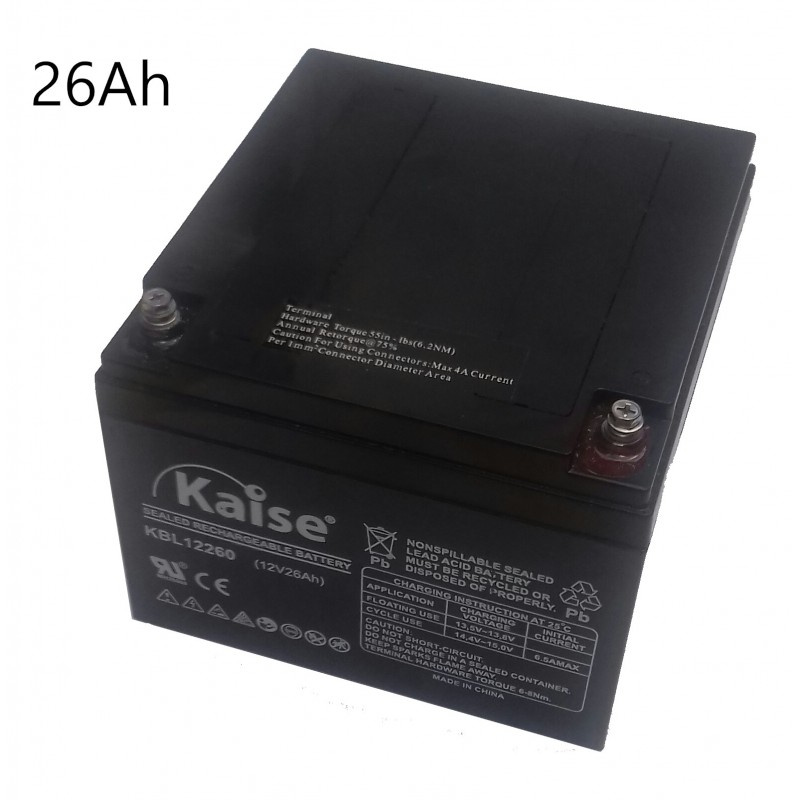 Bateria 26Ah 12V AGM Kaise Ciclo Profundo