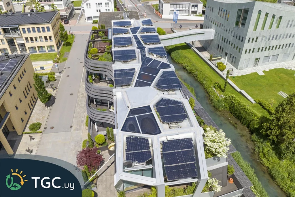 ¿Qué componentes tienen las casas o edificios energéticamente eficientes?