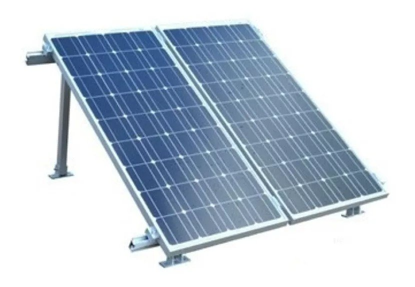 Soporte 1.47m Aluminio con Patas Para Paneles Solares